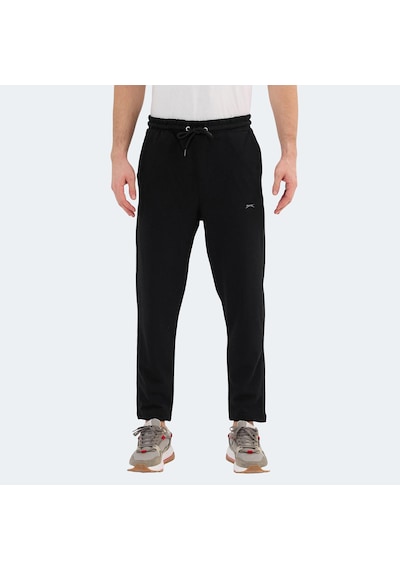 Slazenger KENNARD Erkek Fermuar Cepli Siyah Eşofman Altı