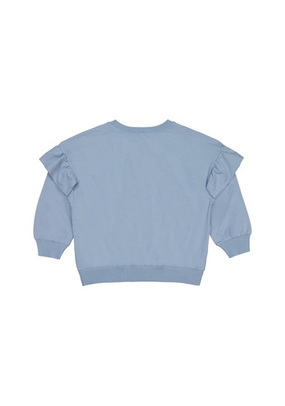 Civil Girls Roba Fırfırlı 10-13 Yaş Sweatshirt Mavi