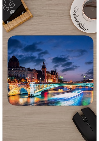Fransa Paris France V1 22x18 Gaming Kauçuk Kaymaz Taban Mouse Pad Fare Altlığı
