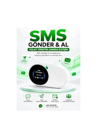 4g Lte Mobil Sim Kartlı Wifi 6 3000mah Taşınabilir Mini Cep Modem Btk Kayıtlı Türkçe Menü