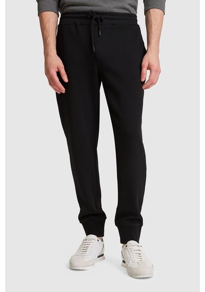 U.S. Polo Assn. Erkek Siyah Slim Fit Paçası Lastikli Eşofman Altı 50329444-vr046