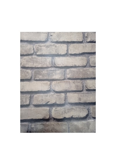 Osk 3d Taş Desen Simli Duvar Kağıdı Yeşil