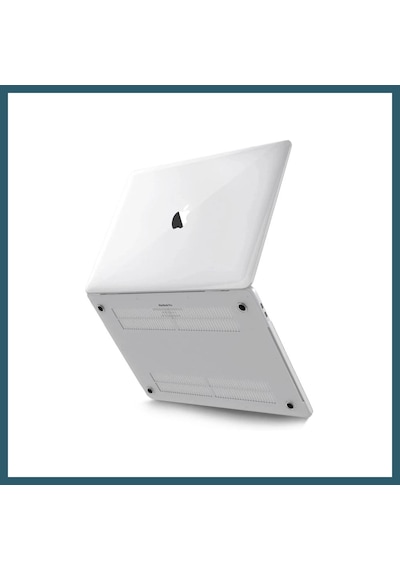 Bezos Macbook Pro 13 2021 Macbook Buzlu Kapak - Şeffaf Ob