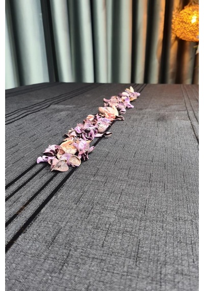 Çeyiz Diyarı Corvver Dertsiz Masa Örtüsü 155x220 Siyah Siyah