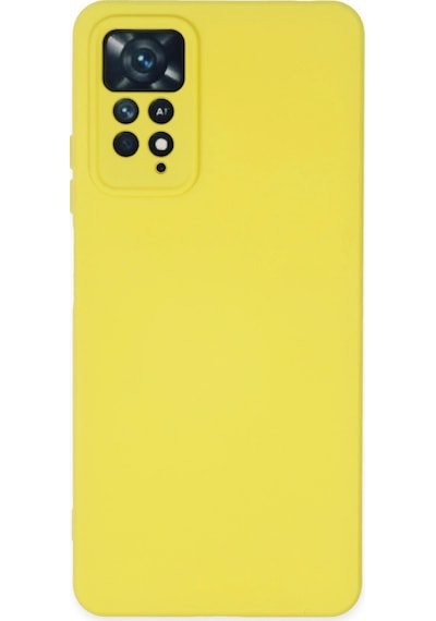 Uryport Xiaomi Redmi Note 11 Pro Kılıf Nano İçi Kadife Silikon - Sarı