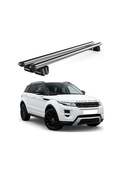 Pençe Land Rover Evoque 5d Ara Atkı 2011-2018 Uyumlu Gri Ara Atkı Port Bagaj Tavan Barı