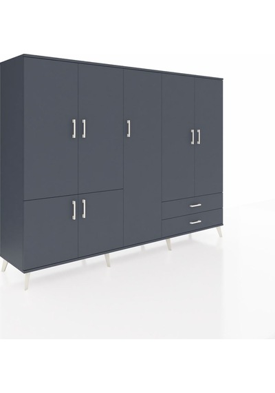 Hyperion Dolap 12 Raflı 2 Çekmeceli 7 Kapaklı 220x44x163 Antrasit Antrasit-antrasit Hyperion Dolap 12 Raflı 2 Çekmeceli 7 Kapaklı 220x44x163 Antrasit Antrasit-antrasit