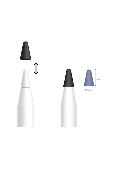 Apple Pencil 1-2 Nesil Pro Usb-c Uyumlu Kalem Ucu Koruyucu Silikon Kılıf Ve Kutusu 8'li Mix Paket Şeffaf