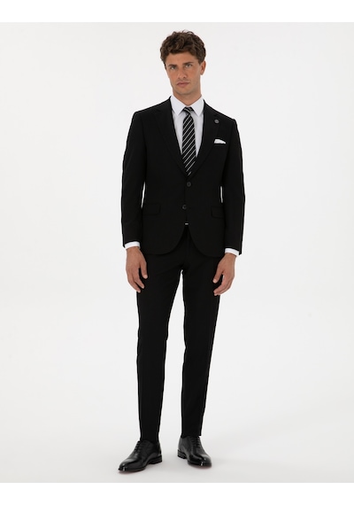 Pierre Cardin Siyah Ex. Slim Fit Takım Elbise 50305683 Vr046