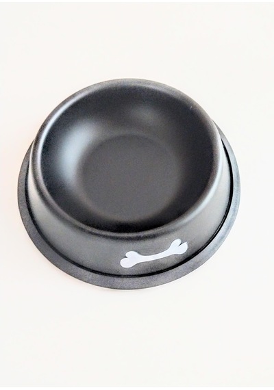 Çelik Mama Kabı Siyah 8 Oz