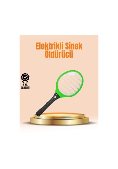 Mey İthalat Elektrikli Sinek Raketi Yüksek Voltajlı, Güvenli Ve Taşınabilir