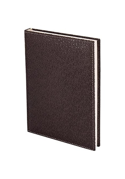 4913 Defter 17x24 Cm. Kareli 160 Yapraklı Deri Hilton Desen Kapaklı Kahverengi Kahverengi Çok Renkli