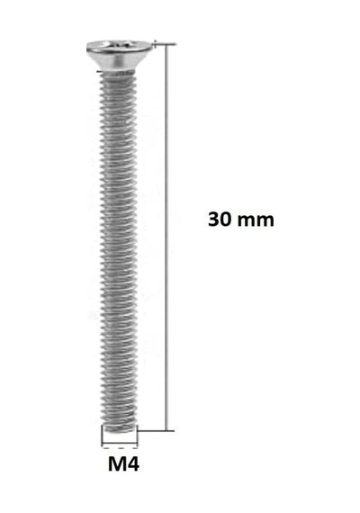 Yıldız Başlı Yhb Vida + Somun + Pul Takım Set Matkap Uçlu Havşa Başlı Metrik Vida Galvaniz Kaplama Montaj Vida Seti 20, M4x30 25 X 4 X 4 Milimetre