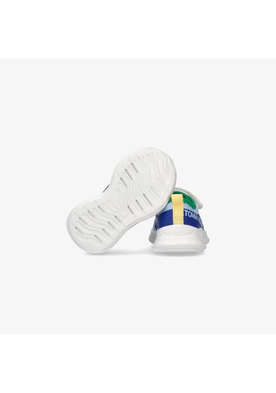 Tommy Hilfiger Lace Up Velcro Çocuk Mavi Spor Ayakkabı T1b9-33868-1756a719 Mavi