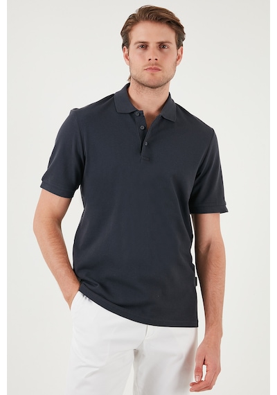 Buratti Pamuklu Regular Fit Düğmeli Erkek Polo Yaka T Shirt 5902127 Antrasit