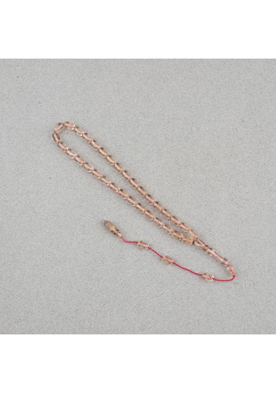 Ateş Kehribar Kapsül Kesim Sistemli Bilek Boy 5x8mm Tesbih Bej