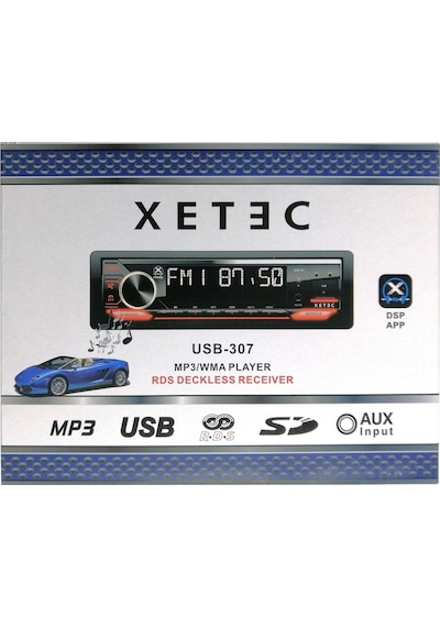 Xetec Usb-37 Oto Teyp Dsp/usb/sd/aux/rds/ 3 Anfi Çıkışlı/4 50w/ap