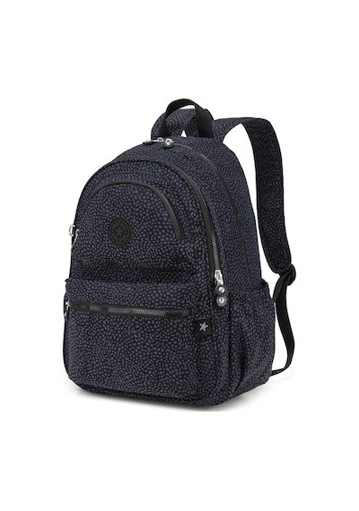 Smart Bags Büyük Boy Laptop Bölmeli Su Geçirmez Krınkıl Kumaş Çanta Puantiye Siyah