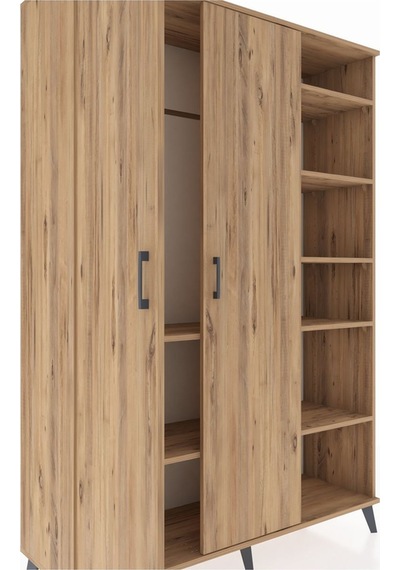 Hyperion Dolap 7 Raflı 2 Kapaklı Tek Askılı 132x44x195 Çam-çam/çam Atlas Çam/atlas Çam Hyperion Dolap 7 Raflı 2 Kapaklı Tek Askılı 132x44x195 Çam-çam/çam Atlas Çam/atlas Çam