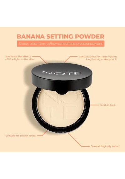 Banana Setting Powder Mat Bitişli Makyaj Sabitleyici Pudra 0