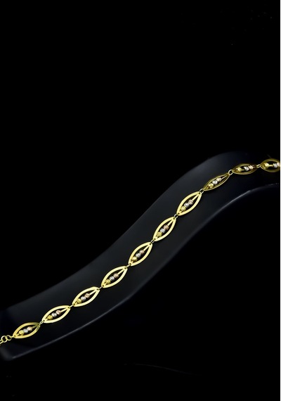 Papatya Silver 925 Ayar Gümüş Gold Kaplama Tasarım Üç Renk Dorika Toplu Bileklik