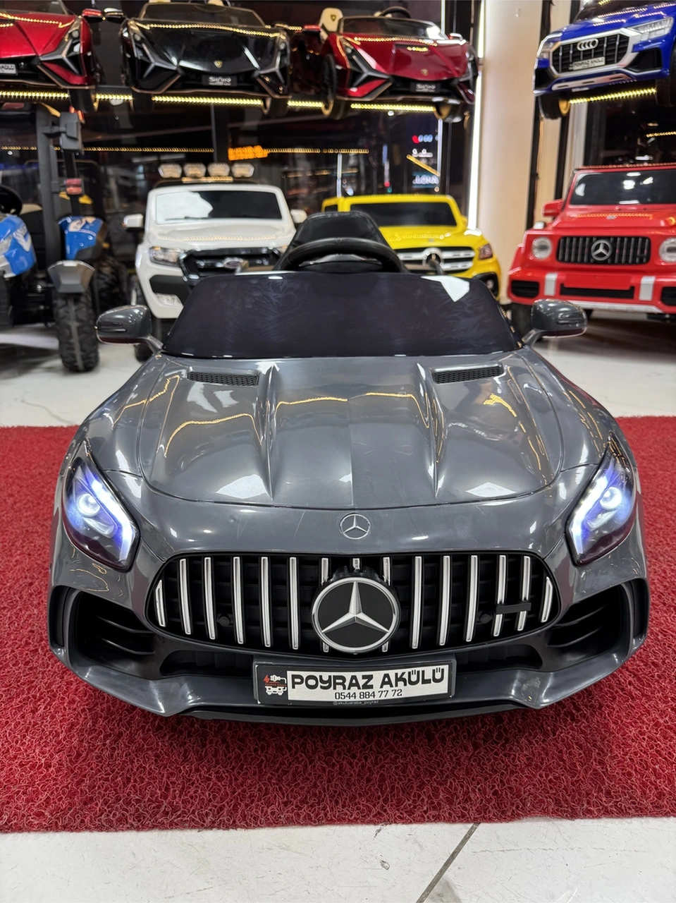 Mersedes Gtr Akülü Araba 0-6 Yaş Antrasit