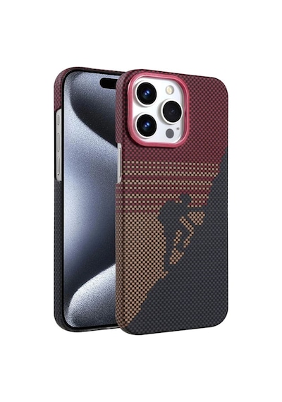 Adige Apple Uyumlu iPhone 14 Pro Max Kılıf Karbon Dizayn Magsafe Kablosuz Şarj Özellikli