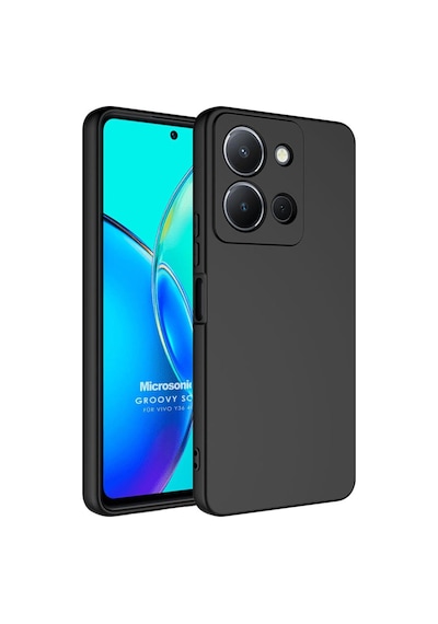Vivo Y36 İçin Kılıf Groovy Soft Siyah Y36 İle Uyumlu Kılıf - Siyah 50 x 22