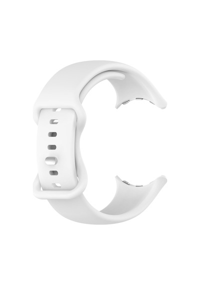 Caseonn Google Pixel Watch 4 45mm Kordon Esnek Spor Silikon Kayış Beyaz