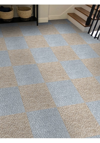 Tink Kendinden Yapışkanlı Keçe Karo Zemin Ve Duvar Kaplama Leopar Desenli Gri 48x48 Cm 4 Adet 0,92 M² 4 Adet 0,92 M²