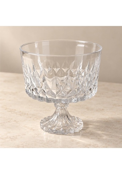 Deconox Kristal Desenli Ayaklı Şeffaf Cam Kase 17 X 17 Cm, Meyve, Kurabiye, Lokum, Çerez Ve Dekoratif Sunum Kasesi, Tekli Deconox Kristal Desenli Ayaklı Şeffaf Cam Kase 17 X 17 Cm, Meyve, Kurabiye, Lokum, Çerez Ve Dekoratif Sunum Kasesi, Tekli