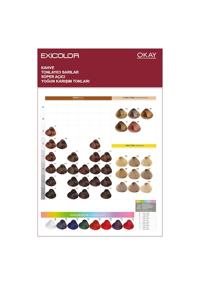 Exicolor Saç Boyası Tüp 60 Ml 5.73 Yoğun Kahve Altın 2 Adet Oksidan Hediyeli 4'lü Set