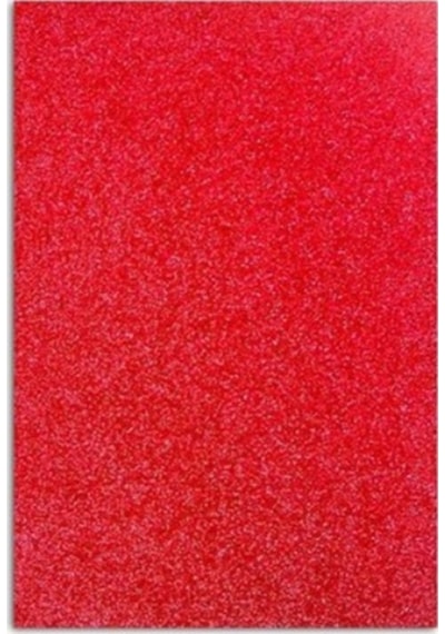 Yapışkanlı Simli Eva 50x70 Kırmızı Rulo Şeklinde