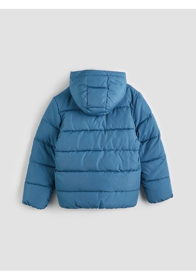 LC Waikiki Lcw Kids İndigo Kapüşonlu Erkek Çocuk Şişme Mont