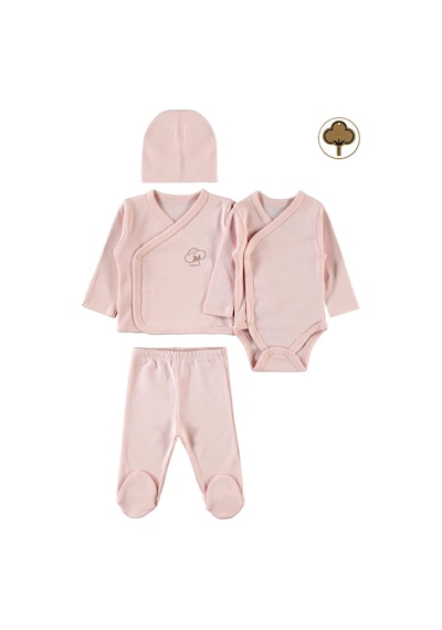 Civil Baby Prematüre Organik Zıbın Takımı Pembe