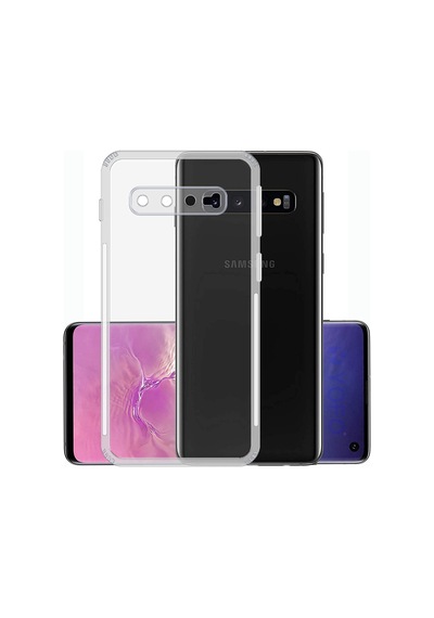 Adige Samsung Galaxy Uyumlu S10 Plus Kılıf Kamera Korumalı Süper Silikon