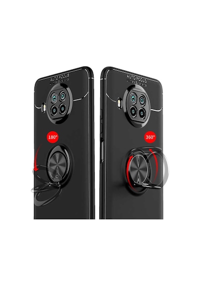 Xiaomi Redmi Note 9 Pro 5g Kılıf Zore Ravel Silikon Kapak Siyah-Mavi