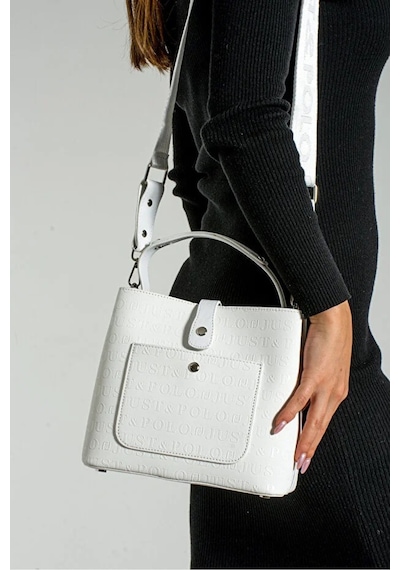 Just Polo Kadın Günlük Kullanıma Uygun Şık El Ve Omuz Çantası Shoulder Bag Beyaz 1