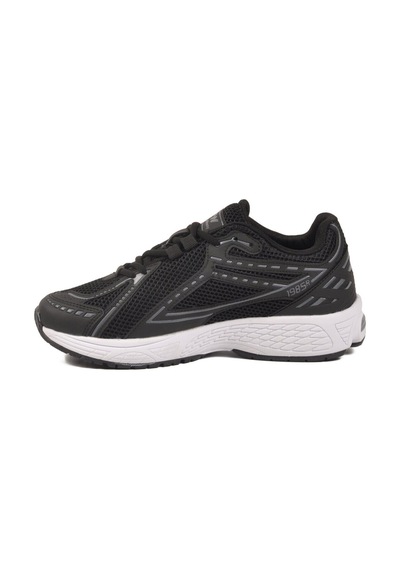 Walkway Siyah Beyaz Fileli Hafif Esnek Hafızalı Taban Unisex Spor Ayakkabı Ruth G Siyah - Beyaz