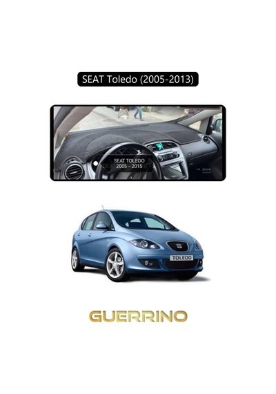 Seat Toledo 2005-2013 Torpido Koruma Halısı Siyah Kenar 1 Adet