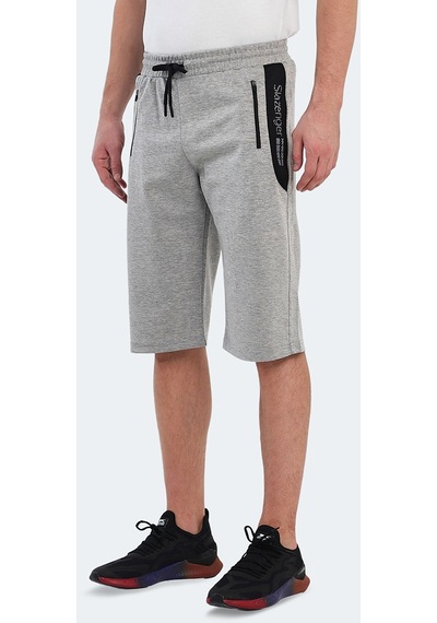 Slazenger NEACEL Erkek Cepli Kapri Gri Şort