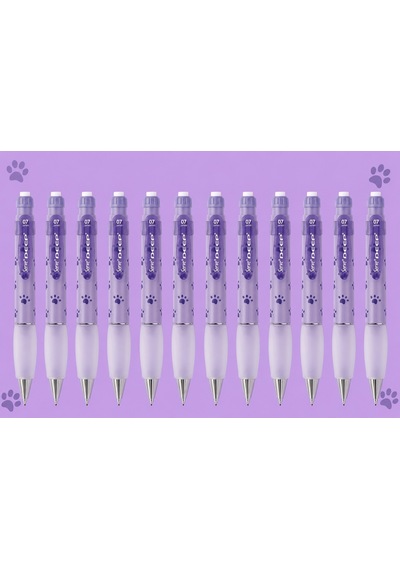 Versatil Kalem Deep 0.7 Mm Lavanta Köpek Patisi 12'li Paket Mor