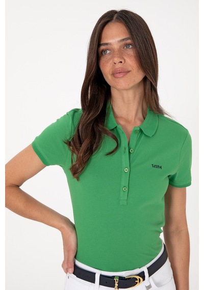 U.S. Polo Assn. Kadın Açık Yeşil Basic Polo Yaka Tişört 50305764-VR092 U.S. Polo Assn. Kadın Açık Yeşil Basic Polo Yaka Tişört 50305764-VR092