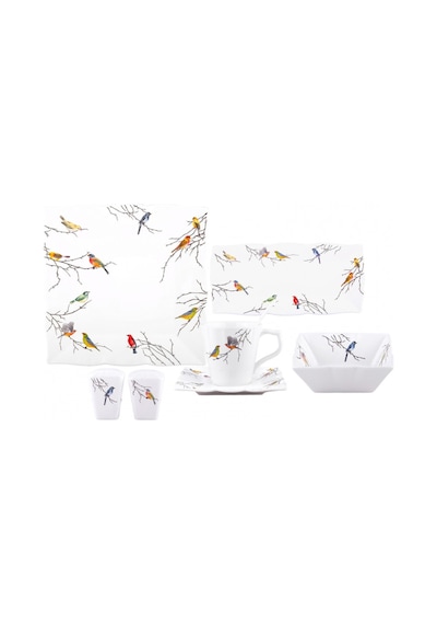 Emsan Manyas 32 Parça Porselen Kahvaltı Takımı Beyaz