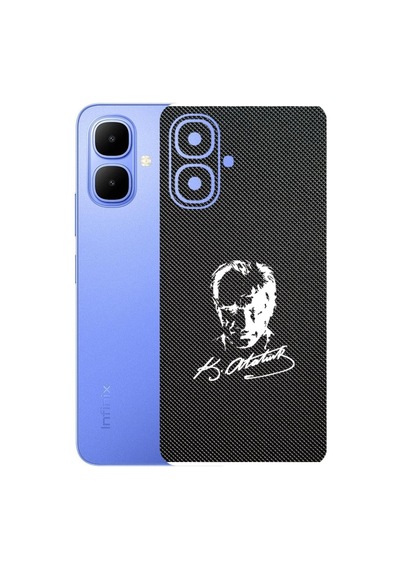 Infinix Smart 10 İle Uyumlu Bumper Serisi Premium Arka Kapak Kaplama Kenarlar Yoktur