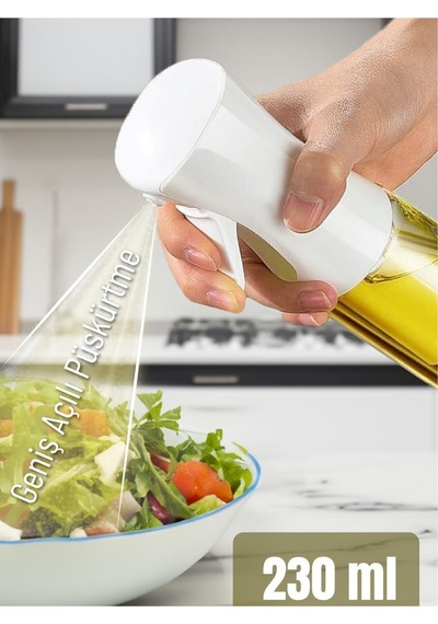 Cam Sprey Şişe Spreyli Zeytinyağı Sirke Barbekü Sprey Şişe Airfryer Cam Püskürtmeli Yağ Püskürtücü B Diğer