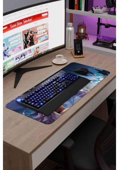 Kokomi Genshin Impact Anime Gacha V5 - 70x30 Xl Gaming Mouse Pad Fare Altlığı