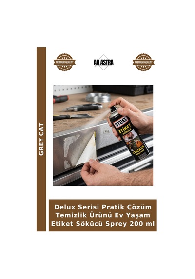Delux Serisi Pratik Çözüm Temizlik Ürünü Ev Yaşam Etiket Sökücü Sprey 200 Ml