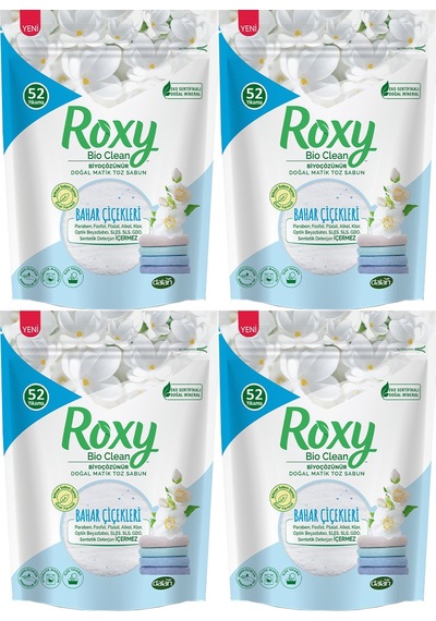 Dalan Roxy Bio Clean Matik Sabun Tozu 1.6Kg Bahar Çiçekleri (4 Lü