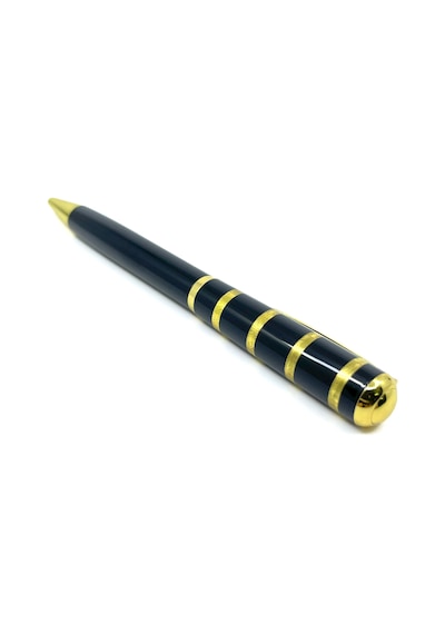 Premium Metal Roller Tükenmez Kalem Siyah Kapaklı - Siyah